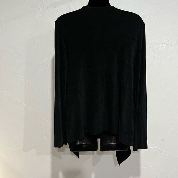 Chico’s Travelers Classic Easy Drape Jacket Black - Picture 3 of 5